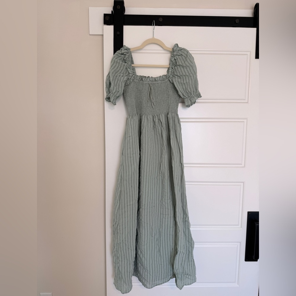 Hill House The Nap Dress in Sage Green